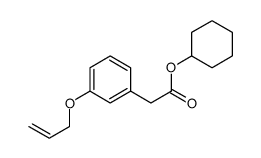 cyclohexyl 2-(3-prop-2-enoxyphenyl)acetate结构式