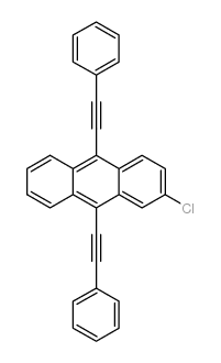 9,10-bis-(Phenylethynyl)-2-chloroanthracene Structure