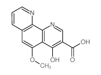 Pyrido[3,2-h]quinoline-3-carboxylic acid, 4-hydroxy-5-methoxy-结构式