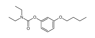 diethyl-carbamic acid-(3-butoxy-phenyl ester) Structure