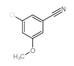 3-氯-5-甲氧基苯甲腈结构式