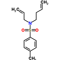 N-3-丁烯-1-基-4-甲基-N-2-丙烯-1-基苯磺酰胺结构式