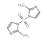 1,1'-磺酰基双(2-甲基-1H-咪唑)结构式