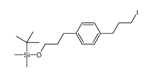 tert-butyl-[3-[4-(3-iodopropyl)phenyl]propoxy]-dimethylsilane结构式