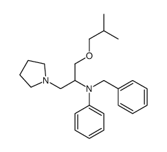 N-benzyl-N-[1-(2-methylpropoxy)-3-(pyrrolidin-1-yl)propan-2-yl]aniline Structure