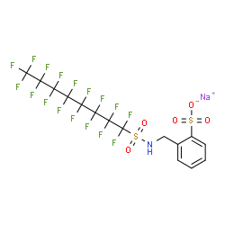 sodium [[[(heptadecafluorooctyl)sulphonyl]amino]methyl]benzenesulphonate picture