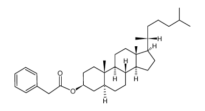 phenyl-2 acetate de 5α-cholestanyl-3β Structure