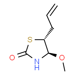2-Thiazolidinone,4-methoxy-5-(2-propenyl)-,(4R,5R)-(9CI)结构式