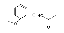 acetic acid,(1R,6R)-6-methoxycyclohexa-2,4-dien-1-ol Structure
