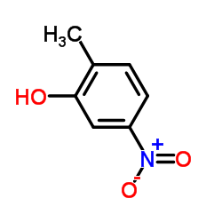 5-硝基-2-甲基苯酚结构式