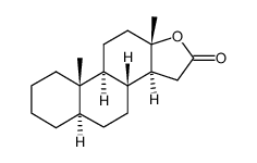 17-oxa-5α-androstan-16-one结构式