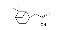 [1R-(1alpha,2beta,5alpha)]-6,6-dimethylbicyclo[3.1.1]heptan-2-acetic acid结构式