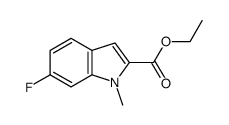 ethyl 6-fluoro-1-methyl-1H-indole-2-carboxylate结构式