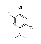 3,5-dichloro-6-fluoro-N,N-dimethylpyrazin-2-amine Structure