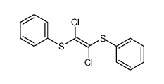 1,2-dichloro-1,2-bis-phenylsulfanyl-ethene Structure