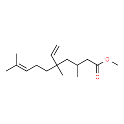 5-Ethenyl-3,5,9-trimethyl-8-decenoic acid methyl ester结构式