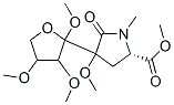 4-Methoxy-1-methyl-5-oxo-4-(tetrahydro-2,3,4-trimethoxyfuran-2-yl)-L-proline methyl ester Structure