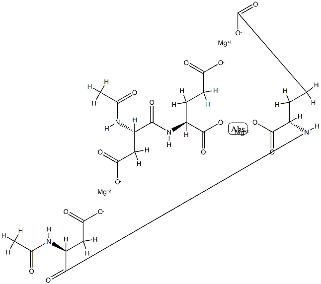 bis[N-(N-acetyl-L-α-aspartyl)-L-glutamato(2-)]trimagnesium picture