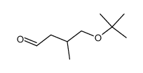 (RS)-4-(tert-Butoxy)-3-methylbutanal结构式