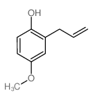 Phenol, 2-allyl-4-methoxy- Structure