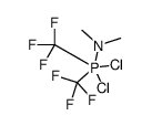 N-[dichloro-bis(trifluoromethyl)-λ5-phosphanyl]-N-methylmethanamine结构式