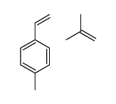 1-ethenyl-4-methylbenzene,2-methylprop-1-ene Structure
