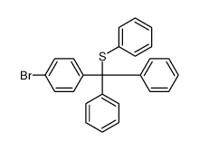 1-bromo-4-[diphenyl(phenylsulfanyl)methyl]benzene结构式