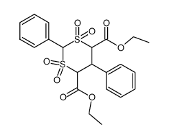 1,1,3,3-Tetraoxo-2,5-diphenyl-1λ6,3λ6-[1,3]dithiane-4,6-dicarboxylic acid diethyl ester结构式