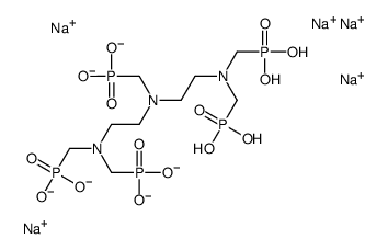 pentasodium,[2-[2-[bis[[hydroxy(oxido)phosphoryl]methyl]amino]ethyl-[[hydroxy(oxido)phosphoryl]methyl]amino]ethyl-(phosphonatomethyl)amino]methyl-hydroxyphosphinate Structure
