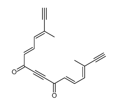 3,14-dimethylhexadeca-3,5,11,13-tetraen-1,8,15-triyne-7,10-dione Structure