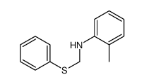 2-methyl-N-(phenylsulfanylmethyl)aniline结构式