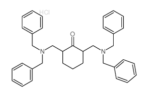 2,6-bis[(dibenzylamino)methyl]cyclohexan-1-one结构式