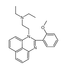 N,N-diethyl-2-[2-(2-methoxyphenyl)perimidin-1-yl]ethanamine Structure