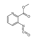 methyl 3-isocyanatopyridine-2-carboxylate结构式