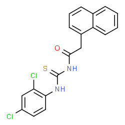 N-{[(2,4-dichlorophenyl)amino]carbonothioyl}-2-(1-naphthyl)acetamide structure