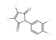 3,4-dichloro-1-(3,4-dichlorophenyl)pyrrole-2,5-dione Structure