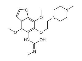 1-[4,7-dimethoxy-6-[2-(4-methylpiperazin-1-yl)ethoxy]-1-benzofuran-5-yl]-3-methylurea结构式