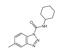 1H-Benzotriazole-1-carboxamide,N-cyclohexyl-5-methyl-(9CI) Structure