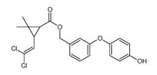 [3-(4-hydroxyphenoxy)phenyl]methyl 3-(2,2-dichloroethenyl)-2,2-dimethylcyclopropane-1-carboxylate Structure
