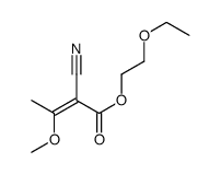 2-ethoxyethyl 2-cyano-3-methoxybut-2-enoate Structure