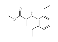 2-(2,6-Diethyl-phenylamino)-propionic acid methyl ester结构式