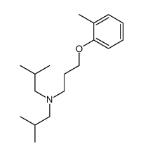 2-methyl-N-[3-(2-methylphenoxy)propyl]-N-(2-methylpropyl)propan-1-amine结构式