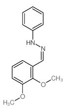 Benzaldehyde,2,3-dimethoxy-, 2-phenylhydrazone Structure