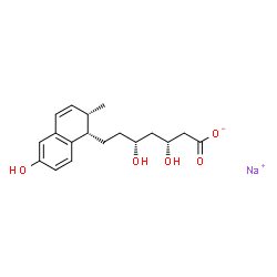 Sodium (3R,5R)-3,5-dihydroxy-7-[(1S,2S)-6-hydroxy-2-methyl-1,2-dihydro-1-naphthalenyl]heptanoate Structure