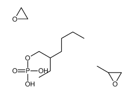 2-ethylhexyl dihydrogen phosphate,2-methyloxirane,oxirane Structure