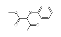 methyl 2-(phenylthio) acetoacetate结构式