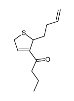 1-[2-(3-butenyl)-2,5-dihydro-3-thienyl]-1-butanone Structure