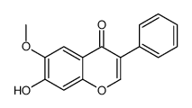 7-hydroxy-6-methoxy-3-phenylchromen-4-one结构式