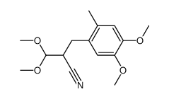 2-Dimethoxymethyl-3-(4,5-dimethoxy-2-methylphenyl)propanenitrile结构式