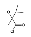 Oxiranecarbonyl chloride, trimethyl- (9CI) Structure